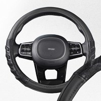 Оплетка SKYWAY Racer-1 M Черная экокожа